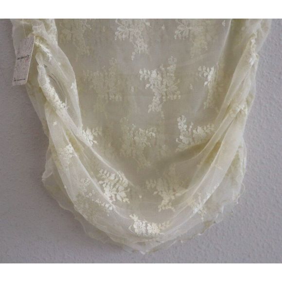 Intimately Free People OB1696716 Women Sz M Cream Nice Try Floral Lace Tank Top - Picture 5 of 9